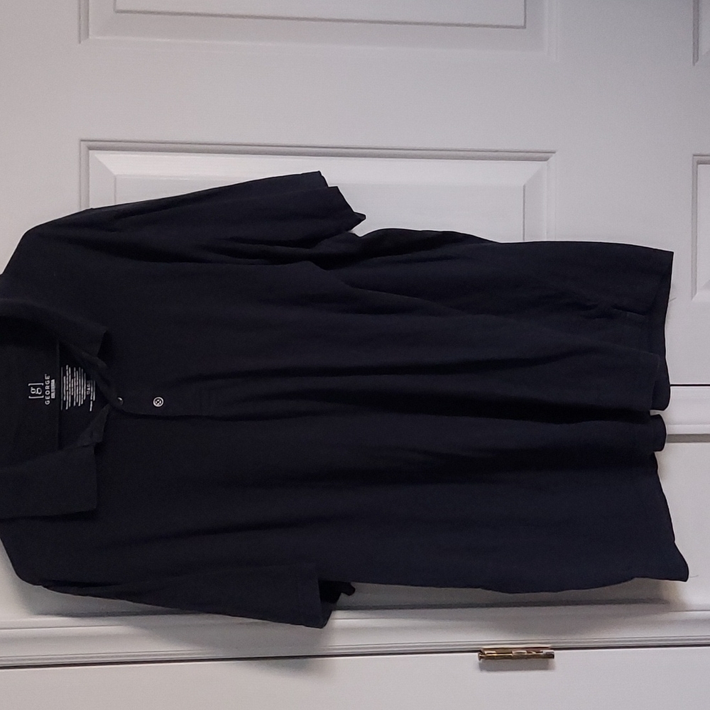 Navy blue pole shirt, mens
